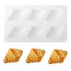 Non-Stick Croissant Mold 6-Cavity Baking Molds New Dessert Mold  Kitchen Bakeware