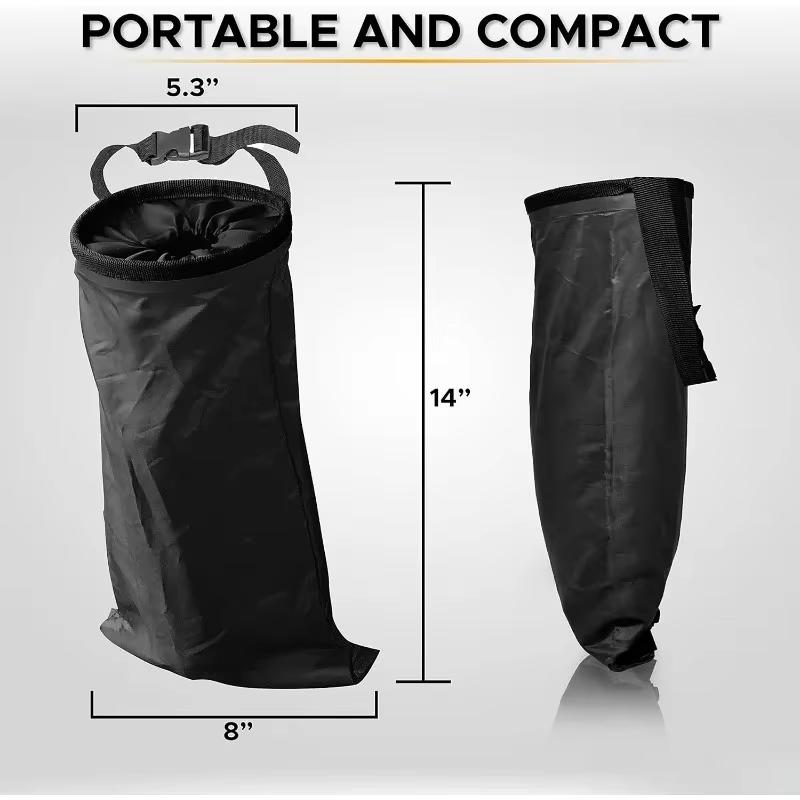 Multi Purpose Waterproof Kayak Anchor Storage Bag 2 Pack Portable Drawstring Pouch with Buckle for Boat Canoe Outdoor Use