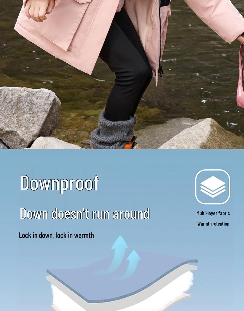 Kids' Down Jacket 2025: New Style Boy & Girl White Duck Down Parent-Child Coat, Winter Clearance.