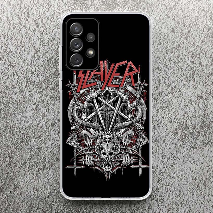 Slayer Heavy Metal Rock Band Print Soft Case for Samsung A52 A50S A51 A42 A23 A22 A12 Phone Shell A41 A31 A21S A40 A30S A20E A10