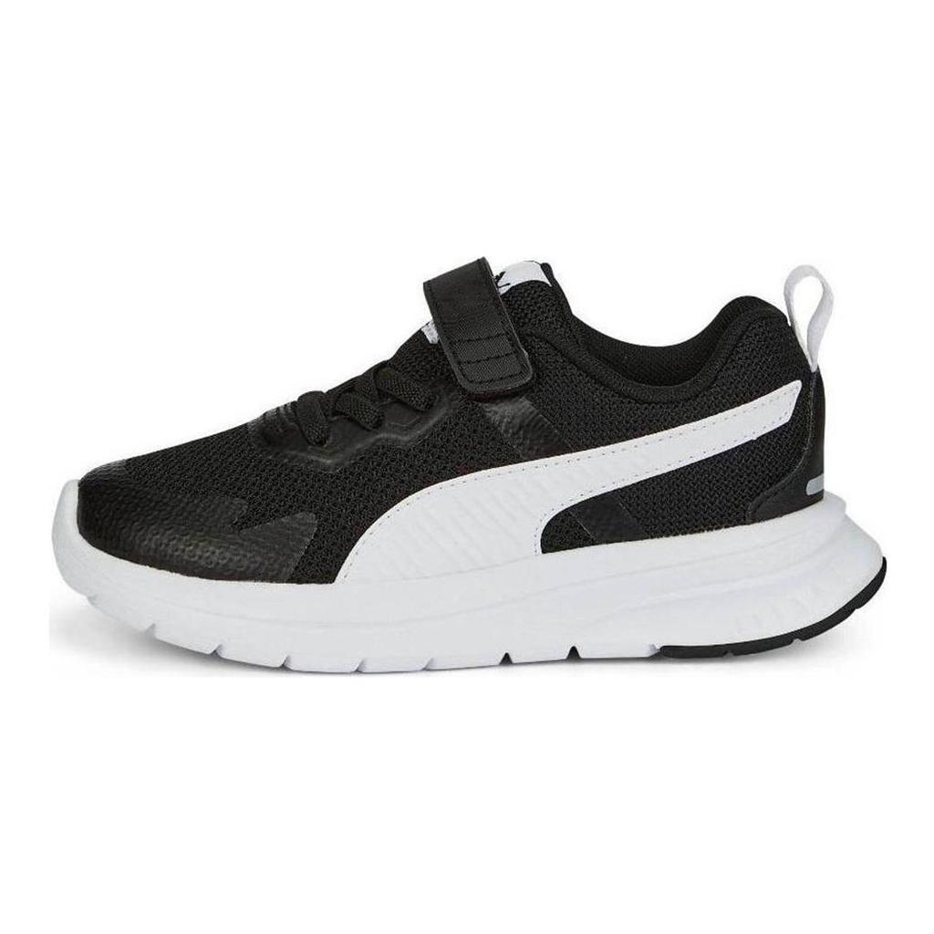 Puma Evolve Run Mesh Comfortable Low-Top Kids Running Shoes Kids sneakers Black White 386239-05