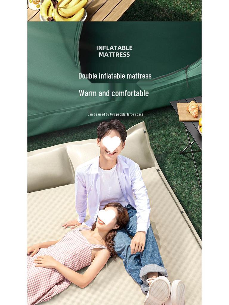 Aufblasbare Campingmatratze: Feuchtigkeitsfeste Isomatte oder Zeltbodenmatte für den Außenbereich