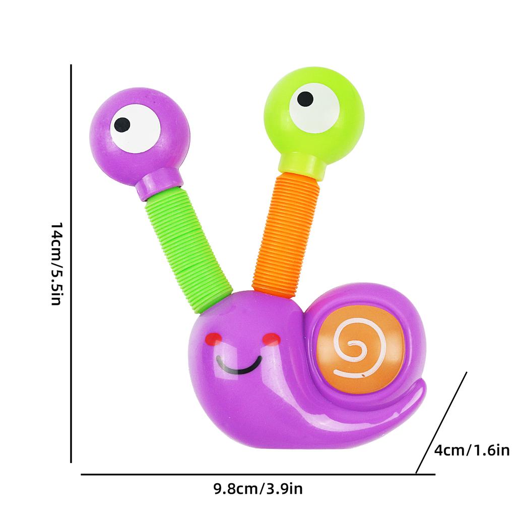 Luminous Telescopic Snail Decompression With Light Telescopic Tube Creative Novelty Decompression Toy Random Color