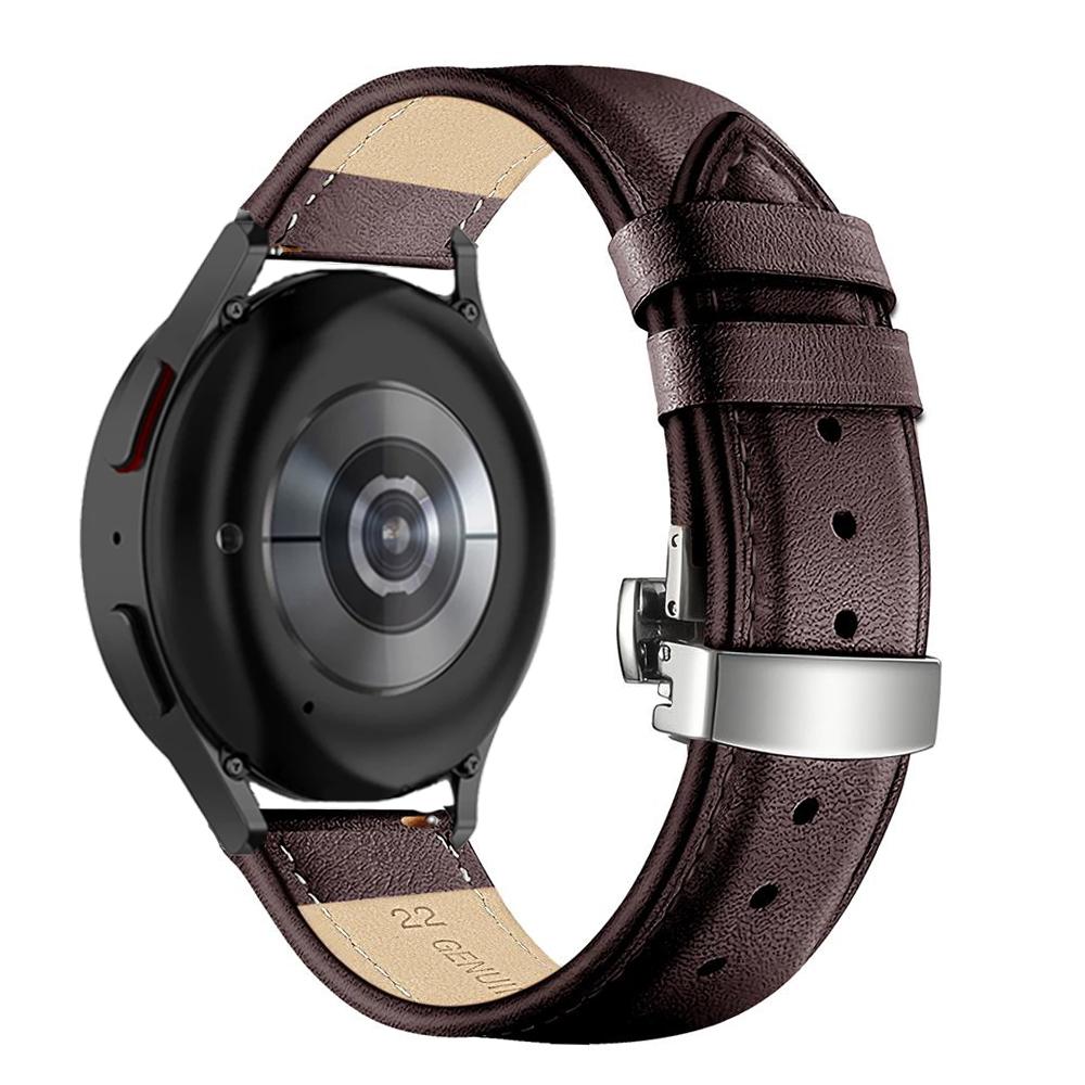 20mm 22mm Band For Samsung Galaxy watch 7/6/5 pro/4 Classic/Active 2/3/42mm/ Genuine Leather bracelet Huawei GT/2/3 pro 4 strap