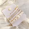 4Pcs Faux Pearl Hair Clips Set Pins Non-slip Barrette Women Girls Hairpin Headwear Type 1