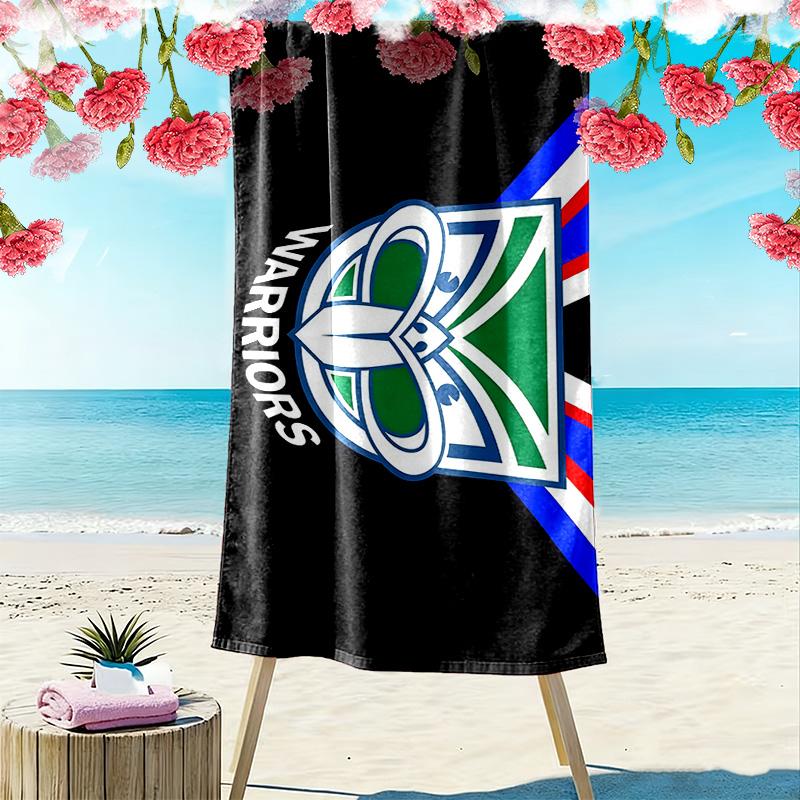 New Zealand Warriors Print Beach Towel, Large Soft Quick Dry Towel for Beach Camping Swimming