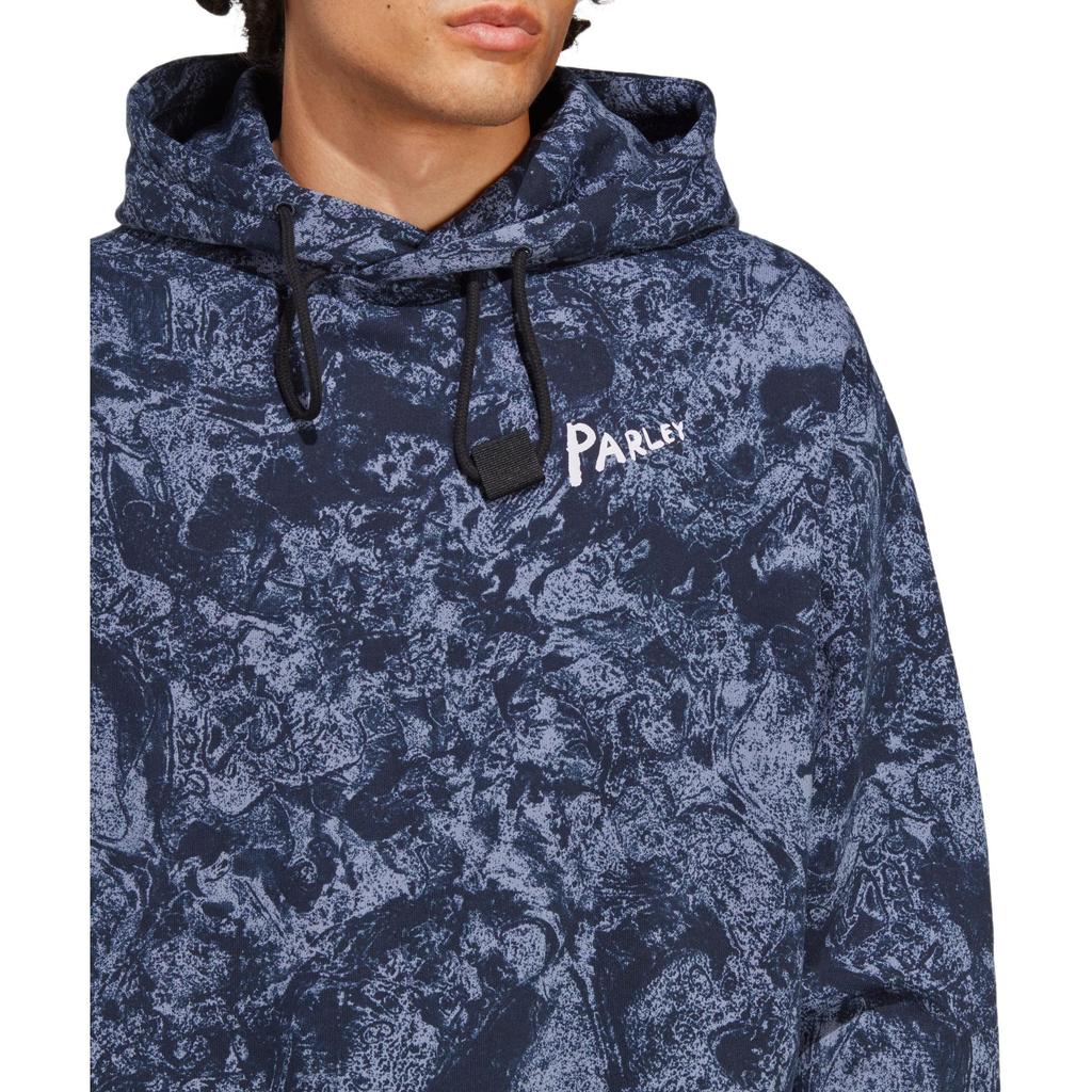 Adidas Hooded Logo Print Sweatshirt Unisex Tops Silver-Grey Violet HR6994