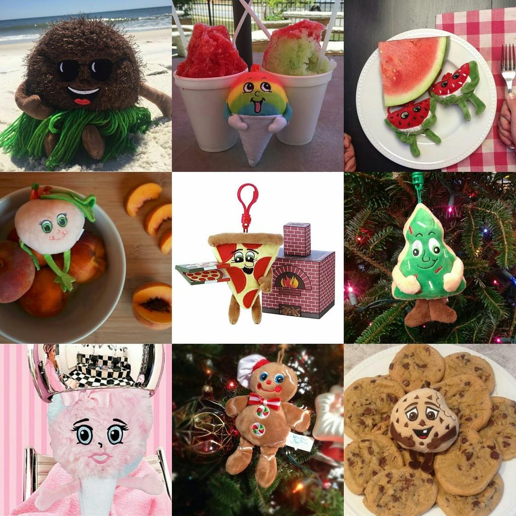 Strawberry Chocolate Scent Air Scented Plush American Character Keychain [WhifferSniffers] Freshener, Toy,