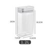 Pasta Storage Box Transparent Plastic Grain Seal Tank Spaghetti Storage Container Moisture-Proof Snack Jar Kitchen Food Tank