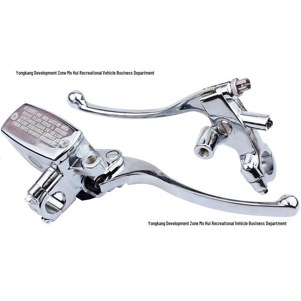 22MM Electroplated Left Clutch Lever & Brake Master Cylinder for Honda, Yamaha, Suzuki, Aprilia