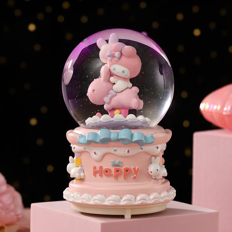 Boîte à musique boule de cristal Cœur de fille Artisanat Décoration de bureau Maison Bureau Décoration de Noël Anniversaire Mariage Boîte à musique Décoration Cadeau