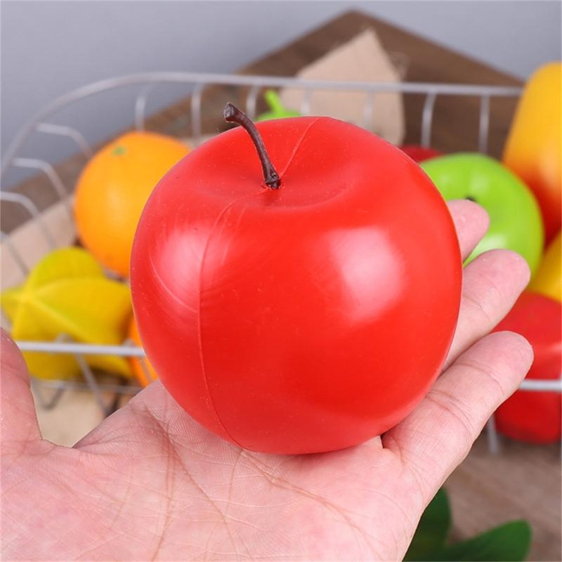 6Pieces Fruits Replicas Decorations User Friendly Simulation Fruits for Festival Decoration Realistic Home Accent