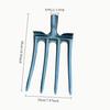 5-Tooth Steel Fork for Soil Loosening and Planting: Ideal for Land Reclamation, Garlic, Onion, Peanut Cultivation, and Compost Digging.