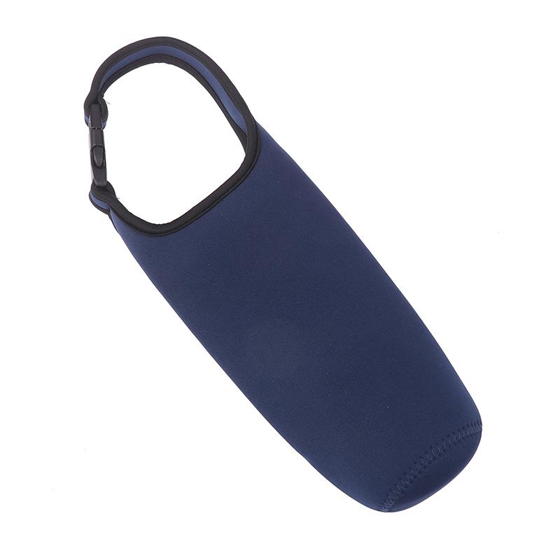 

Чехол для бутылки с водой, сумка с регулируемыми ремнями, неопреновый держатель для бутылки с водой, плечевой ремень, черная термосумка для переноски бутылок темно-синий