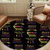 Halloween Horror Witch Round Mat, Anti-slip Circle Carpet Chair Rug For livingroom,Bedroom, Doormat Home Decor Gift Christmas Gifts