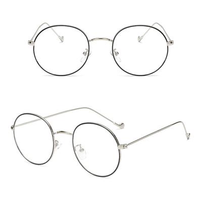 Blu-Ray Glasses Retro Flat Mirror Polygon Personality Trend No Number Rose Gold