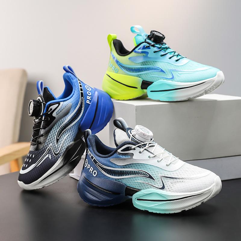 2025 autumn new non-slip boys sports shoes casual soft sole comfortable boys double net breathable basketball shoes