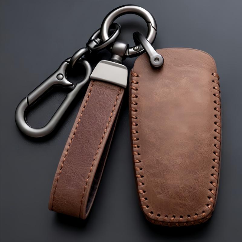 3 4-Tasten Leder Auto Schlüsselhülle Abdeckung für Ford Explorer Mustang Fusion Escape F150 F250 F350 F450 F550 Ford Raptor 2020 2021