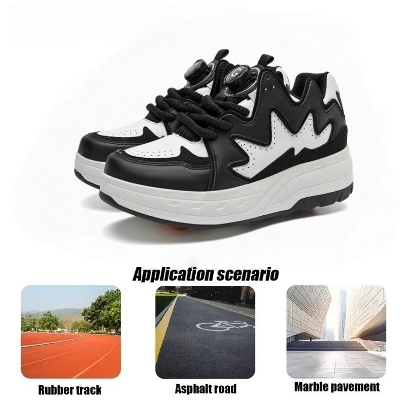 Adult low-top roller skates four-wheel balance toy shoes teenagers birthday gift parkour sports shoes