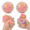 1 STuks Creatieve Decompressie En Ventilatie Druivenbal Speelgoed Driekleurige Kleurrijke Kralen Druivenbal Knijp Le Speelgoed Kinderen Fidget Speelgoed