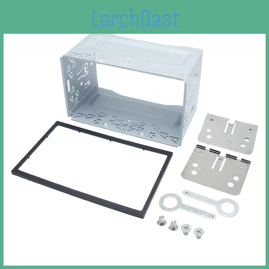 Double 2 Din Din Universal Stereo Radio Replacement Fitting Cage Kit Installation Mp5 Player Radio Mounting Frame