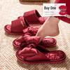 Luxurious Red Wedding Slippers: Festive Indoor Dowry Summer Shoes for Couples