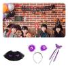 Scary Eyeball Headwear Wand Bat Skirt Halloween Costumes Set Scary Eyeball Headband for Carnival Theme Party
