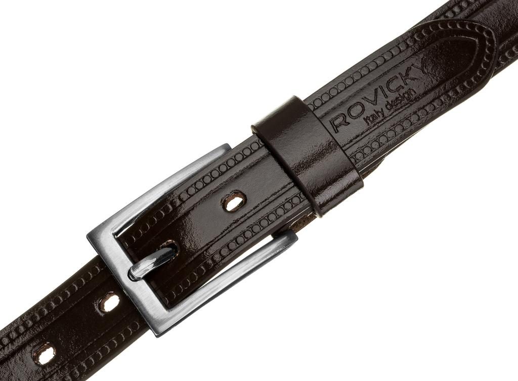 M LEATHER BELT WAS PLW-R-7 95 BROWN
