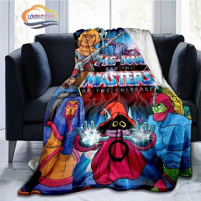Cartoon Masters of The Universe Mode Kaschmir Decke 3D Gedruckt He-Man Flanell Plüsch Weich Bequem
