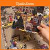 Puzzle Jouet Motif Scène de Rue de Noël d'Hiver Pour Adultes et Soulagement du Stress