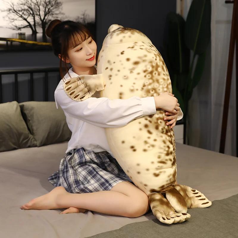 Simulation 3D Sea Lion Plush Toys High Quality Stuffed Soft Animal Seal Pillow Baby Sleeping Appease Dolls