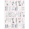 30 Pcs Tattoo Stickers Self-adhesive Great Stickiness Rich Patterns Waterproof Disposable Unisex Temporary Tattoo Arm Legs Shoulder Back Body