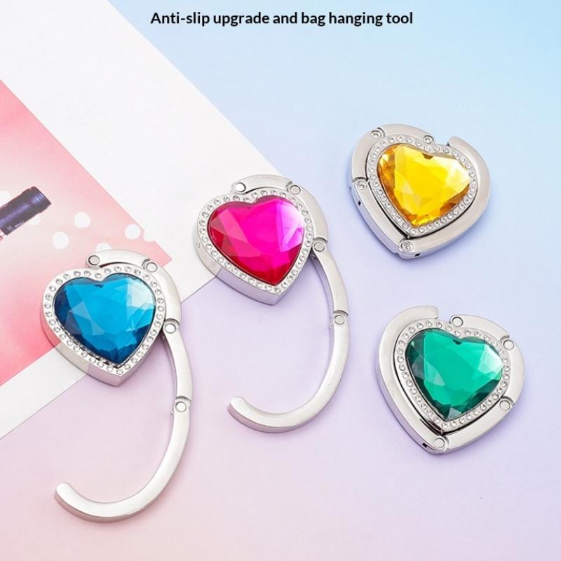 Folding Table Hook Portable Bag Parts Purse Bag Hanger Foldable Strong Load-Bearing Handbag Hook Holder Outdoor