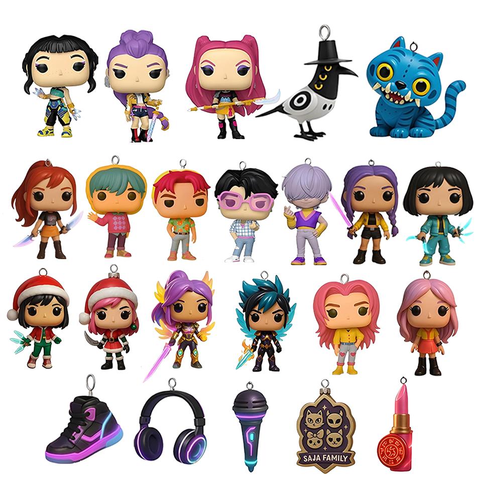 Kawayi Dämonenjäger Weihnachtsbaumschmuck Kpop Stil Adventskalender Blind Box Niedlich Gothic Feiertagsdeko Für Teenager Und Frauen Geschenk