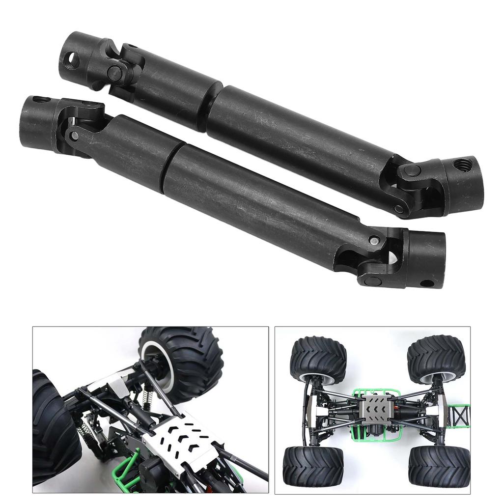 2pcs RC Car Splined Drive Shaft Universal Steel Drive Shaft for LOSI 1/8 LMT SOLID AXLE Truck