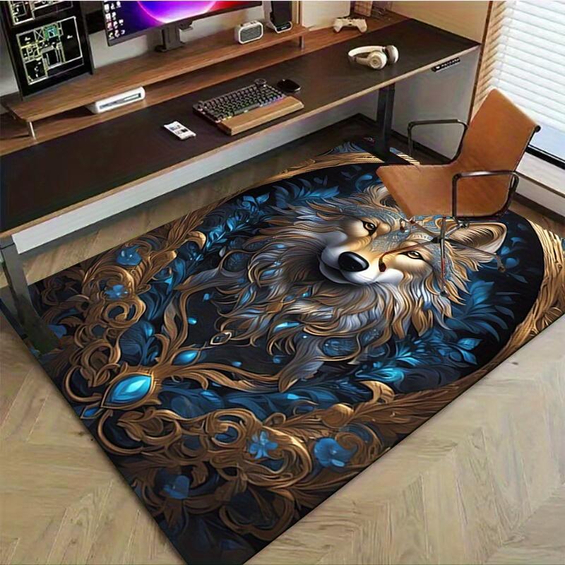 1pc. Fantasy Wolf Rug - Home Decor, Office Carpet, Chair Cover, Outdoor Mat, Gift Idea