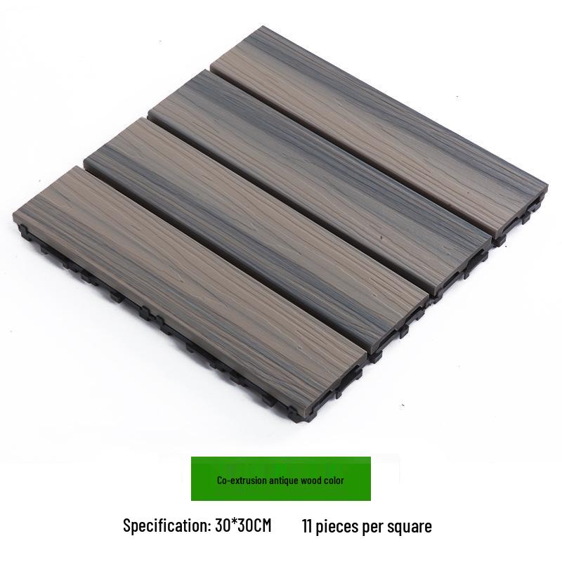 Waterproof WPC Balcony & Garden Flooring - Easy Snap-On, Anti-Corrosion, Ideal for Outdoors & Indoors.