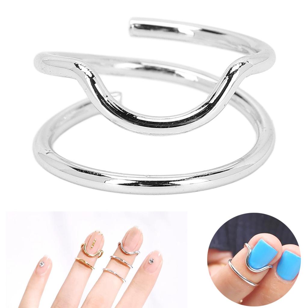 Vintage-Metallnagelkappe für den Zeigefinger, Nagelkunst für Frauen und Mädchen