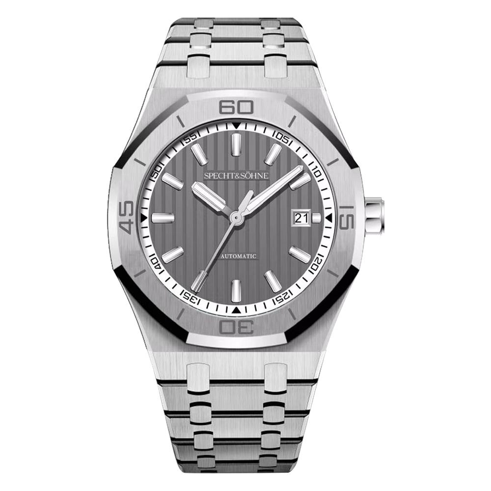 New Luxury Specht & Söhne Automatic Mechanical Watches Japan 8215 Movt Stainless Steel Watch Sapphire Crystal Waterproof 40MM