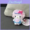 Cartoon Sheep Keychain Plush Toy With Bowknot Flower Crown For Kids And Collectors