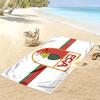 FC Augsburg Aufdruck Strandtuch, Großes Weiches Schnelltrocknendes Handtuch für Strand Camping Schwimmen
