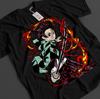 Maglietta Demon Slayer Maglietta Tanjiro Maglietta Zenitsu KNY Nezuko Inosuke Akaza Muzan