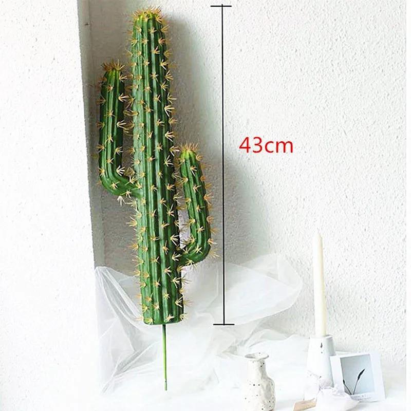 38-43CM Artificial Cactus Plants House Decoration Tropical Fake Succulent Greening Hotel Garden Party Home Decor Accessories