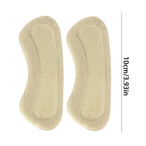 Heel Cup - JP Velvet Gel Heel Protector | Gel Heel Pads | Shoe Pads for Men with Shoes Too Big | Heel Stickers for Shoes | Improved Heel Pads for Shoe