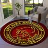AFC Ajax Custom Name Round Area Rug,Carpet Rug for Living Room Bedroom Sofa Playroom Decor,Non-slip Floor Mat