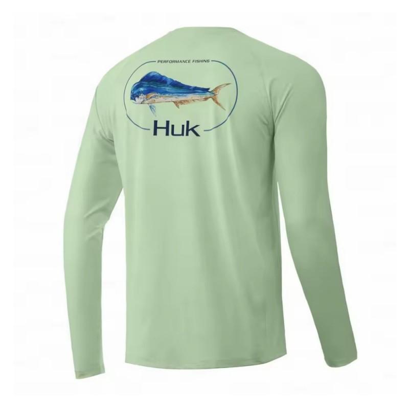 HUK Fishing Shirt UV Protection Men's Quick-drying Suit Sun UPF50