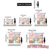 Set Of 2 Flat Printing Curtains Without Rod Rainbow Celebration Popular Curtain Fabric Semi Room Decor With Light Filtering Polyester