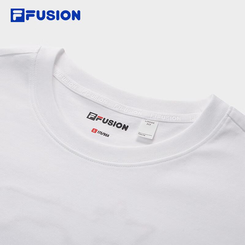 FILA FUSION Unisex Cool-Touch Cotton Loose Fit T-Shirt