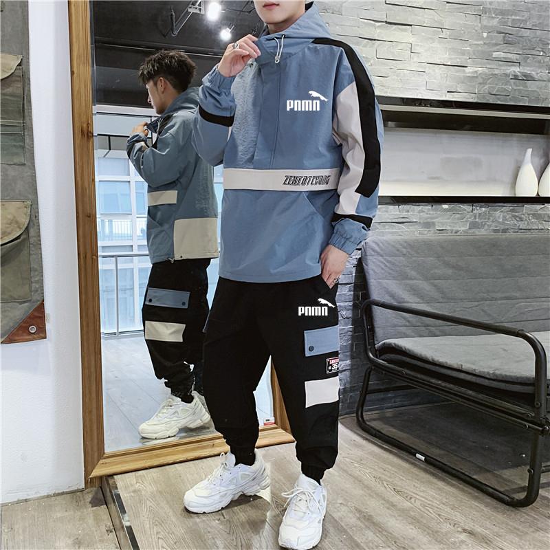Tuta sportiva casual da uomo 2021 Primavera e Autunno Trend Tooling Jacket  Maglione da uomo con cappuccio Abito a due pezzi acquista in modo economico  — spedizione gratuita, recensioni reali con foto — Joom