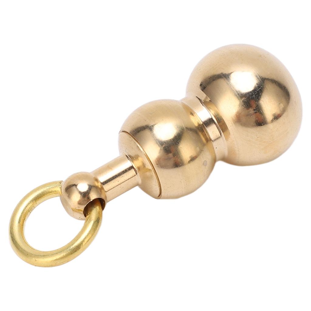 Multifunctional Brass Mini Knife Gourd Shaped Small Knife Keychain Pendant for Package Opening Traveling